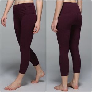 maroon Lululemon leggings